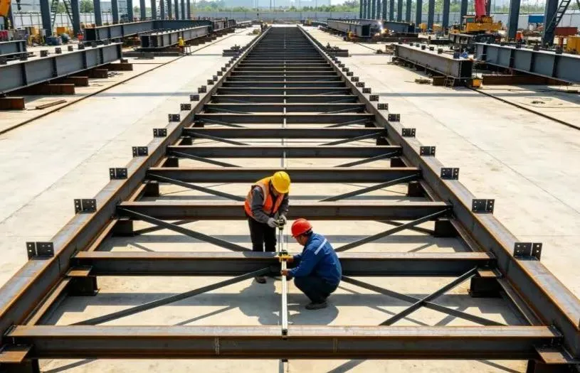 Pa-Site Steel Structure Assembly + Integral Hoisting Construction Workflow + Mafungiro Akakosha