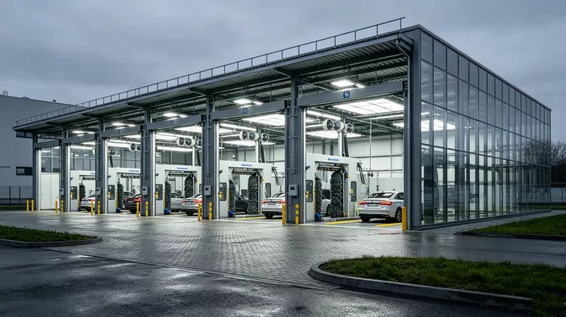 Steel Frame Car Wash Center Kuvaka