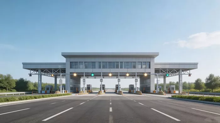 Steel Frame Highway Toll Station Kuvaka